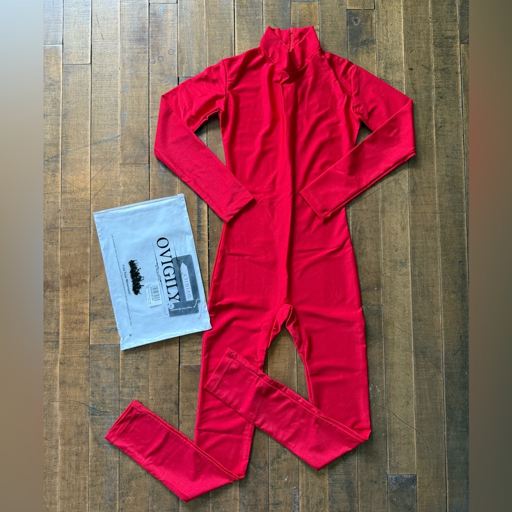Red costume jumpsuit